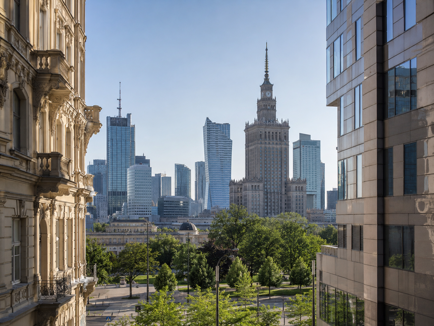 Widok na Warszawę